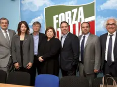 TOSATTO - CANDIDATI DI FORZA ITALIA. DA SX: MATTIA MALGARA, ELISABETTA GARDINI, MARCO MARIN, AMALIA SARTOTI, SIMONE FURLAN, MASSIMILIANO BARISON, REMO SERNAGIOTTO