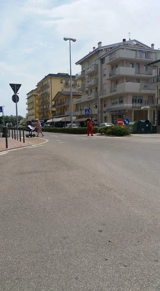 Il condominio preso di mira