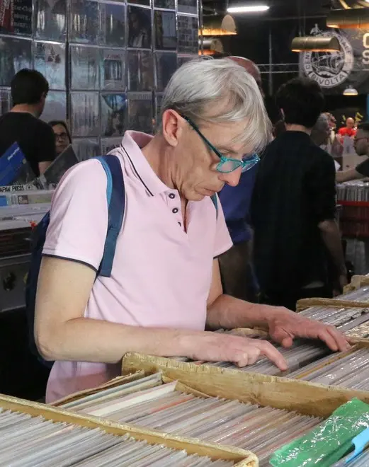 Foto Agenzia Candussi/ Scattolin/ Marghera, centro Rivolta/ "Venyl" fiera del disco