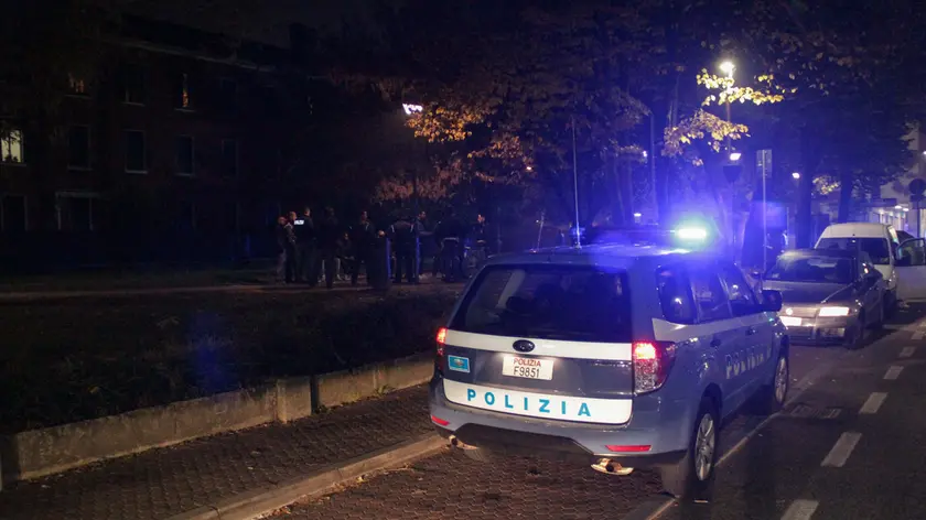 Polizia in via Piave (foto d'archivio)