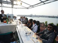 Interpress-M.Tagliapietra Venezia 18.06.2013.- Aperitivo a 50 metri d'altezza Hotel Cipriani.