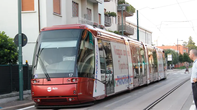 Il tram a Mestre