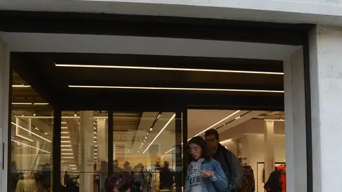 Interpress/M.Tagliapietra Venezia 27.10.2017.- Apertura Zara, Bacino Orseolo.
