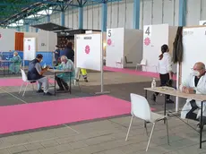 Il centro vaccinale aperto a Caorle