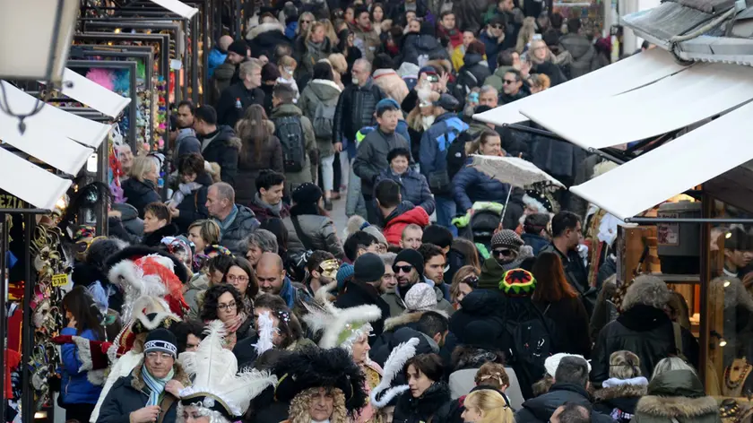 Interpress/M.Tagliapietra Venezia 04.02.2018.- Carnevale. Rialto