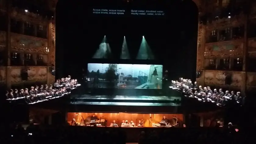 La prova generale di "Aqua Granda" al teatro La Fenice (Foto Comune di Venezia)