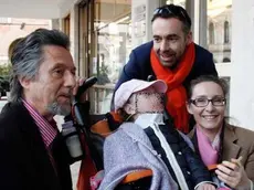 Presentazione del libro di Mario Andolina "un pediatra di guerra" presso Libreria del Centro in via Garibaldi 1, Mestre. Nella foto da sinistra: Marino Andolina, Celeste Carrer con i genitori Giampaolo ed Elisabetta