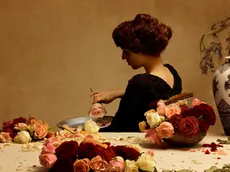 From the series "THE ESSENCE OF DECADENCE". The colours and atmospheres of Decadentists and Symbolists paintings are renewed through the strong colours of the contemporary interpretations, thus colliding with the eyes of a déjà-vu engaged observer. The images, the offspring of the research of lost time, reveal the "panic for the inevitable deception that enmeshes our lives, the total ruinous fall in this terrible condition" (Auerbach) that is renewed in the silence of the contemporary shots. In a time of political and cultural crisis, the dusty atmosphere of the atelier transforms itself into the glossy patina of the photograph without losing the sensation of the cliff from which the artist inevitably falls. The immortality of Schiele's models, the bitter mystery of Klimt's women, the enigmatic muses of minor artists live again in a new form touching with their sighs the contemporary image.