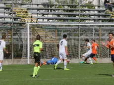 Foto Agenzia Candussi/ Cruccu/ Mestre, Stadio Baracca/ Calcio: Campionato di Serie D 2017/18 - Gir. C. 3* di Andata. F.C. Calvi Noale (Arancione) VS Abano Calcio S.R.L. (Bianco)