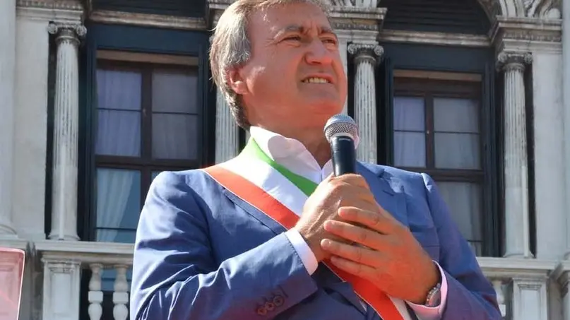 Interpress/GF.Tagliapietra Venezia. 21.06.2018.- Piazza Saqn Marco festa dei Lagunari. Il sindaco Brugnaro
