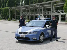 Foto Agenzia Candussi/ Mion /Mestre, parco Bissuola/ Agenti di Polizia in moto