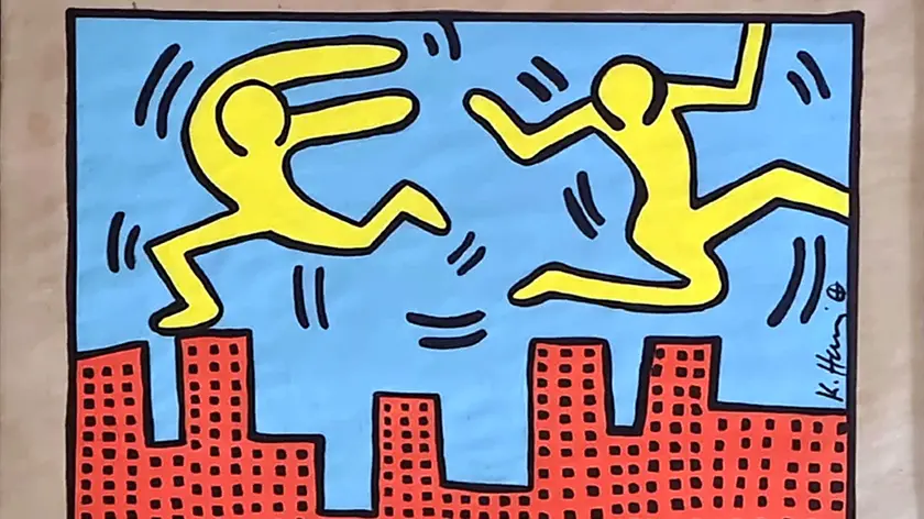 Una delle opere esposte a Caorle