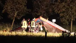 Il deltaplano coinvolto nell'incidente