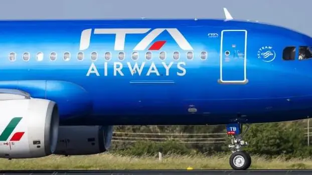 Un aeromobile della compagnia italiana Ita