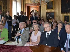 Interpress/Gf.Tagliapietra Venezia 17.06.2016.- il conte Marcello incontra l'ambasciatore di israele Naor Gilon l'amico Milanconper riccordare il l periodo della guerra