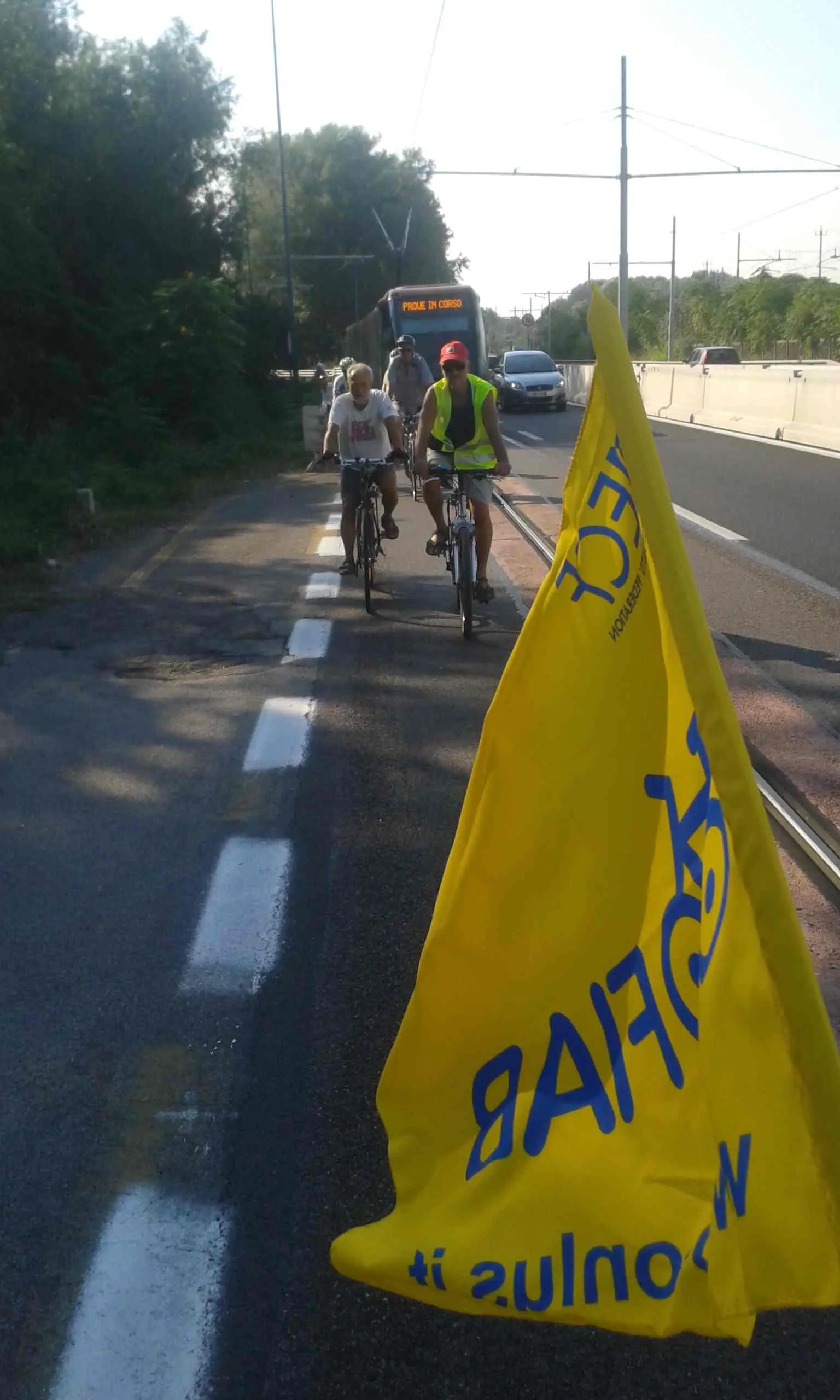 Le bici all'altezza dei Pili