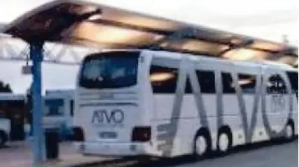 La stazione degli autobus a Bibione