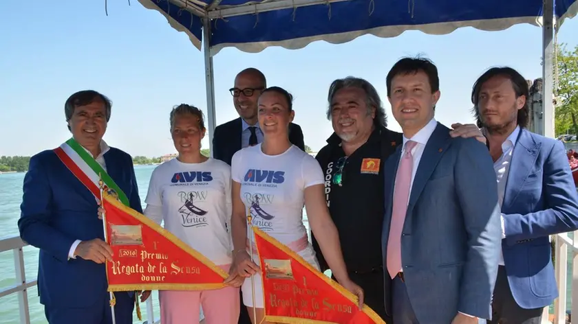 Interpress/Gf.Tagliapietra. 08.05.2016.- Festa della Sensa sposalizio del mare.Regata donne vince Tosi Valentina e Ragazzi Giorgia