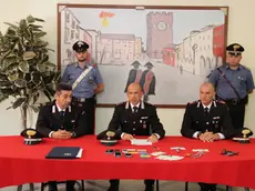 Conferenza stampa presso i Carabinieri di via Miranese in seguito all'arresto di una banda di Romeni che manomettevano i bancomat con la "lingua di drago"