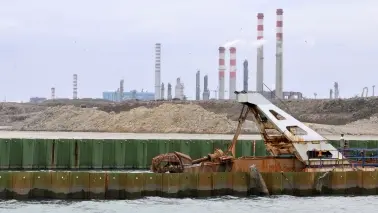 L’isola delle Tresse dove vengono stoccati fanghi