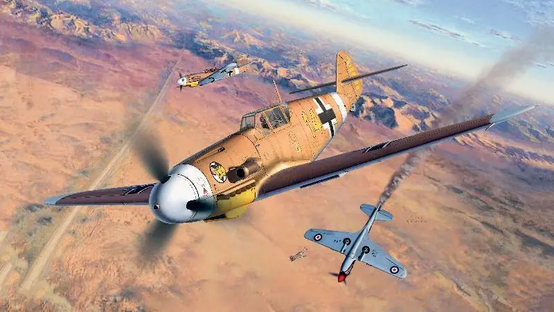 Un Messerschmitt 109, il più famoso aereo da caccia tedesco della Seconda guerra mondiale