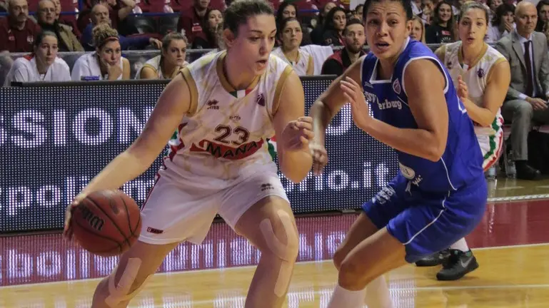 GIORNALISTA: Cruccu.AGENZIA FOTO: Candussi.LUOGO: Taliercio, Mestre.DESCRIZIONE: Eurocup Women - Reyer Venezia VS TSV 1880 - nella foto: LORELA CUBAJ