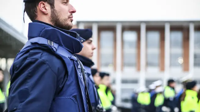 Foto Agenzia Candussi / FERRAZZA / MARGHERA PIAZZA MERCATO / MARGHERA FESTEGGIAMENTO SAN SEBASTIANO PATRONO DELLA POLIZIA LOCALE