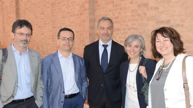INTERPRESS/GF.TAGLIAPIETRA. UIVERSITA' DI CA'FOSCARI. CANDIDATI AL RETTORATO. MICHELE BUGLIESI,MARCO LICALZI,GIORGIO BERTINETTI,ANNA CARDINALETTI,AGARBRUGIDUINI.