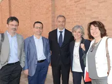 INTERPRESS/GF.TAGLIAPIETRA. UIVERSITA' DI CA'FOSCARI. CANDIDATI AL RETTORATO. MICHELE BUGLIESI,MARCO LICALZI,GIORGIO BERTINETTI,ANNA CARDINALETTI,AGARBRUGIDUINI.