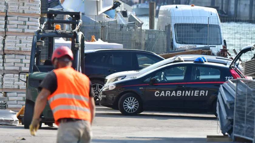 Incidente sul lavoro (foto Tagliapietra)