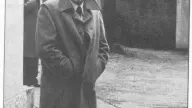 Alfredo Albanese davanti al cadavere di Sergio Gori