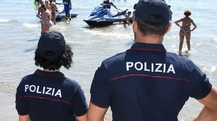 COLUCCI - DINO TOMMASELLA - JESOLO LIDO - POLIZIA CON MOTO D'ACQUA ZONA PIAZZA BRESCIA