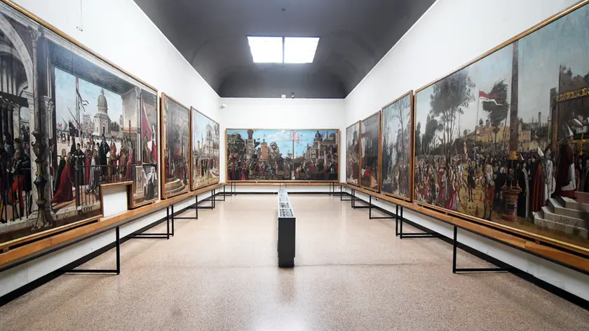 La sala con il Ciclo di Sant'Orsola alle Gallerie dell'Accademia
