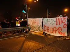 Blocco del traffico e volantinaggio fronte Fincantieri.