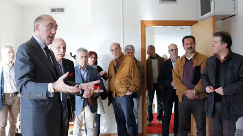 Inaugurazione nuova sede Marco Polo City presso aeroporto Marco Polo Tessera. nella foto: Marchi, presidente SAVE
