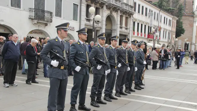 Commemorazione del 4 novembre a Mestre in piazza Ferretto