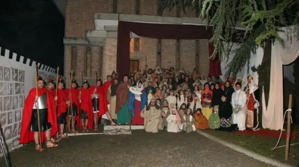 Una delle ultime edizione del presepe vivente