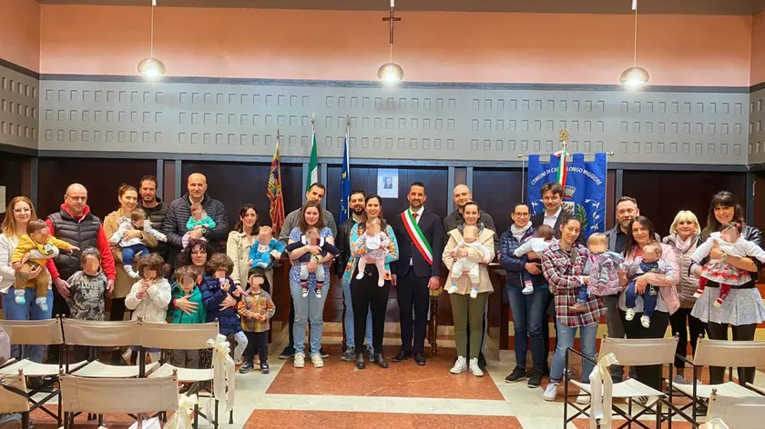 I premiati in Comune a Campolongo