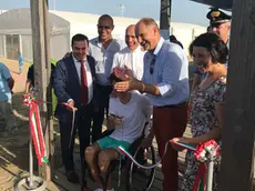 DE POLO - DINO TOMMASELLA - BIBIONE - INAUGURAZIONE TRTTO SPIAGGIA PER DISABILI