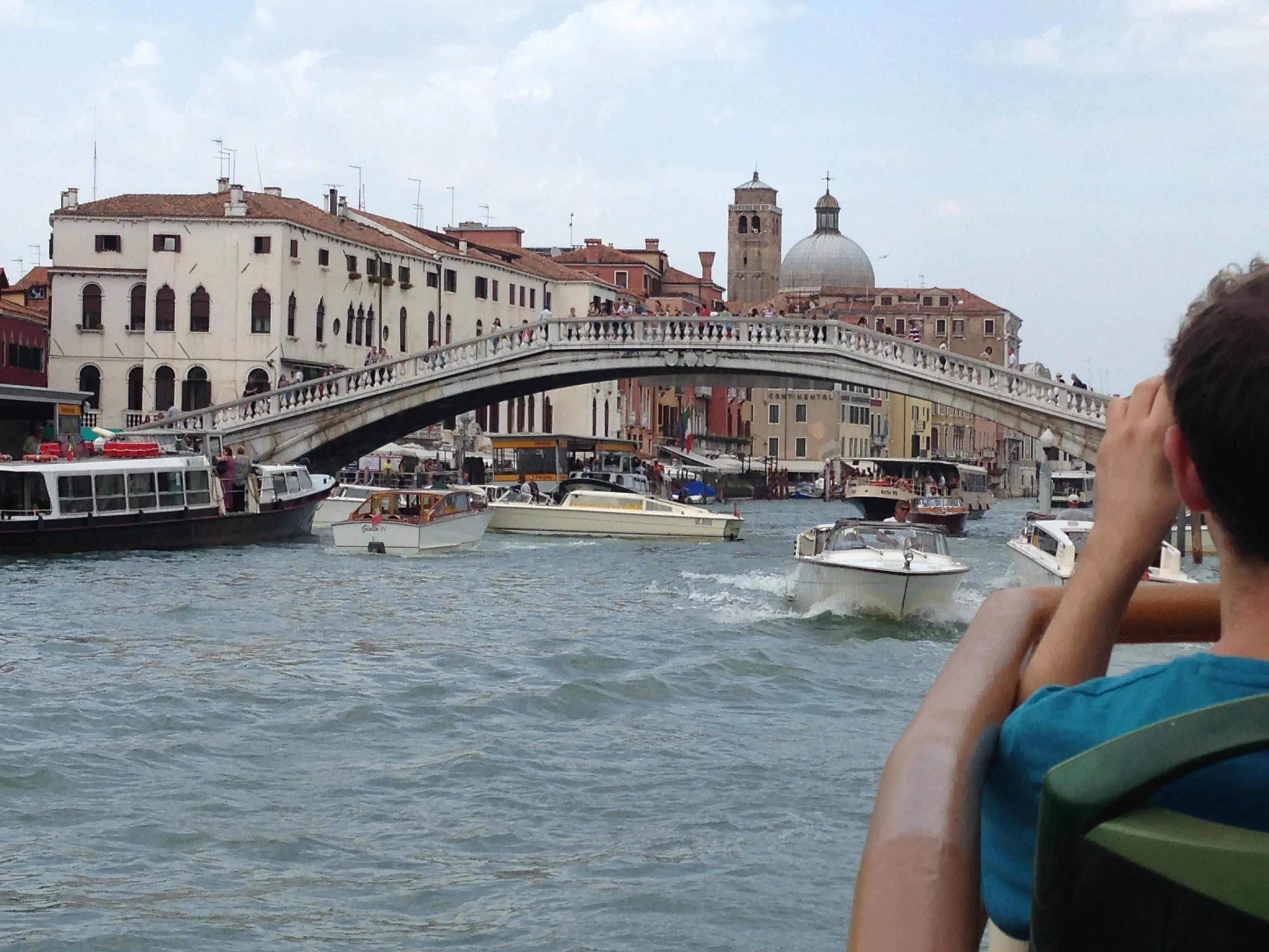 motoscafi in Canal Grande