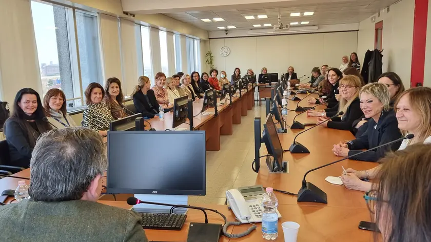 Una riunione con le donne dirigenti dell'Usl 3 Serenissima
