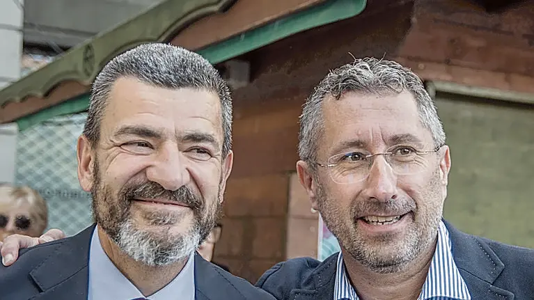 Alberto Teso con Gianluca Forcolin