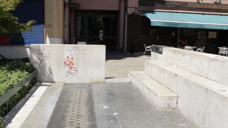 Nuove e vecchie fontane di Mestre - nella foto via Ferro