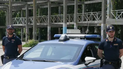 Foto Agenzia Candussi/ Mion /Mestre, parco Bissuola/ Agenti di Polizia in moto