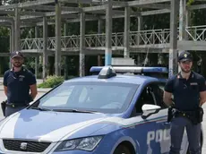 Foto Agenzia Candussi/ Mion /Mestre, parco Bissuola/ Agenti di Polizia in moto