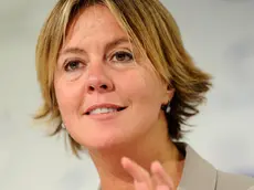 23/09/2014, Milano, riunione informale dei ministri della salute della UE. Conferenza stampa conclusiva. Nella foto il ministro della salute Beatrice Lorenzin