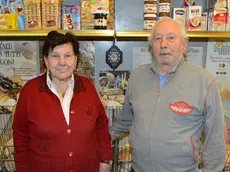 Isetta ed Edgardo Cargnelli nel loro panificio