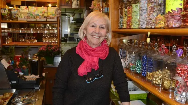 Interpress/Tagliapietra Venezia 23.03.2013.- Annamaria Zanchi titolare della pasticceria Bonifacio. San Marco 4237, calle Albanesi.