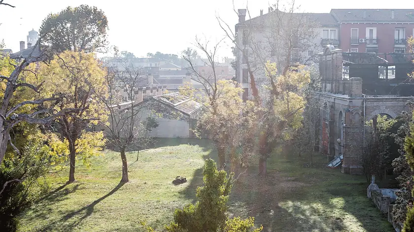 Venezia, 30.10.2021. San Giobbe, Cannaregio. Area ex Eenel con orto Botanico e lavori in corso di ristrutturazione.