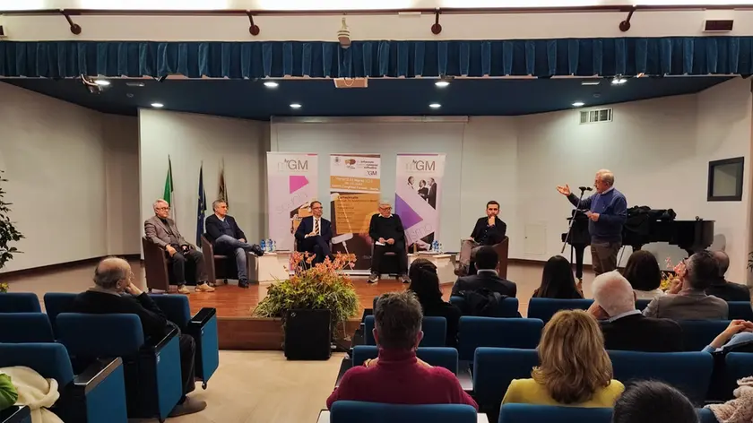 Giorgio Malvasi, Fabrizio Brancoli, Davide Scalzotto e Mario Maffucci durante l'incontro a Jesolo